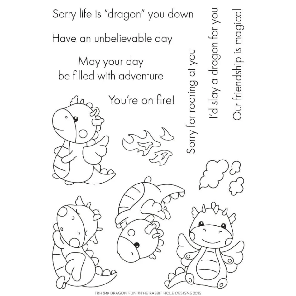 Dragon Fun 4x6 with Stencil
