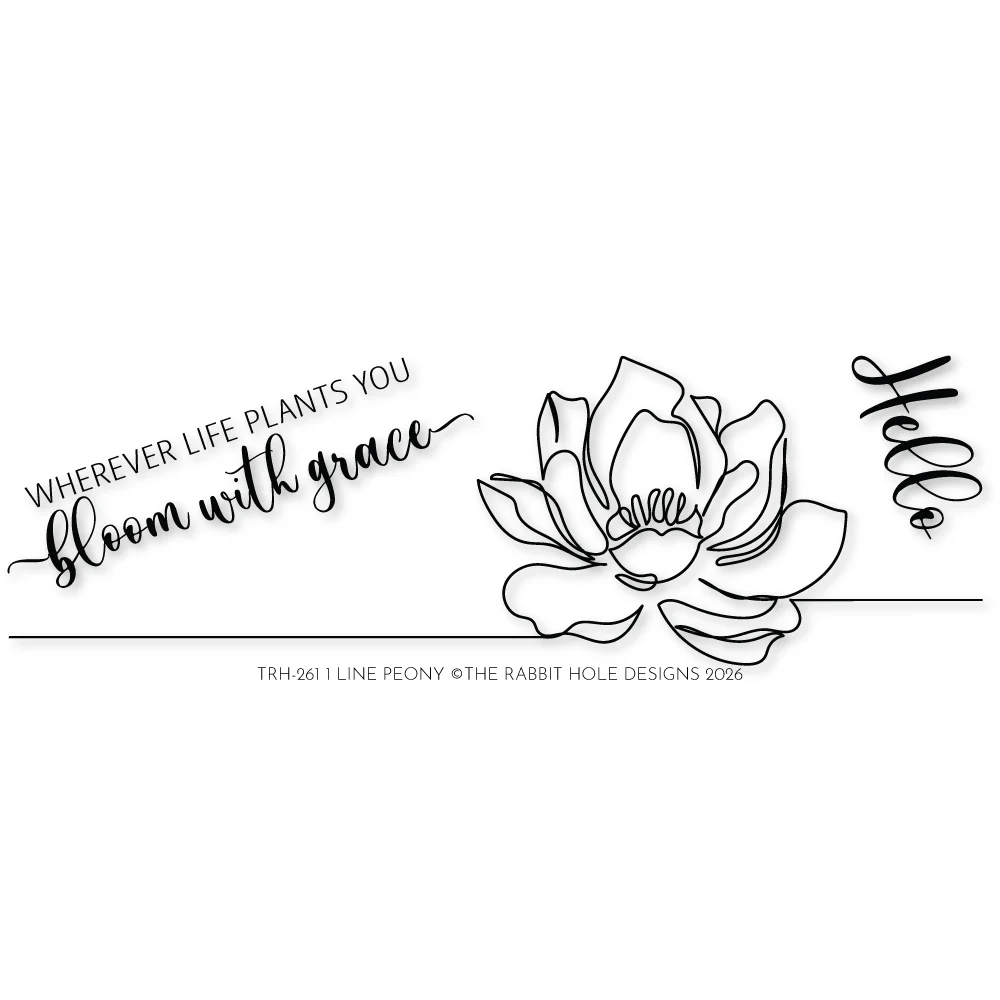 1 Line Peony 2x6