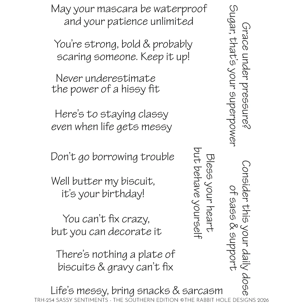 Sassy Sentiments  The Southern Edition 4x6