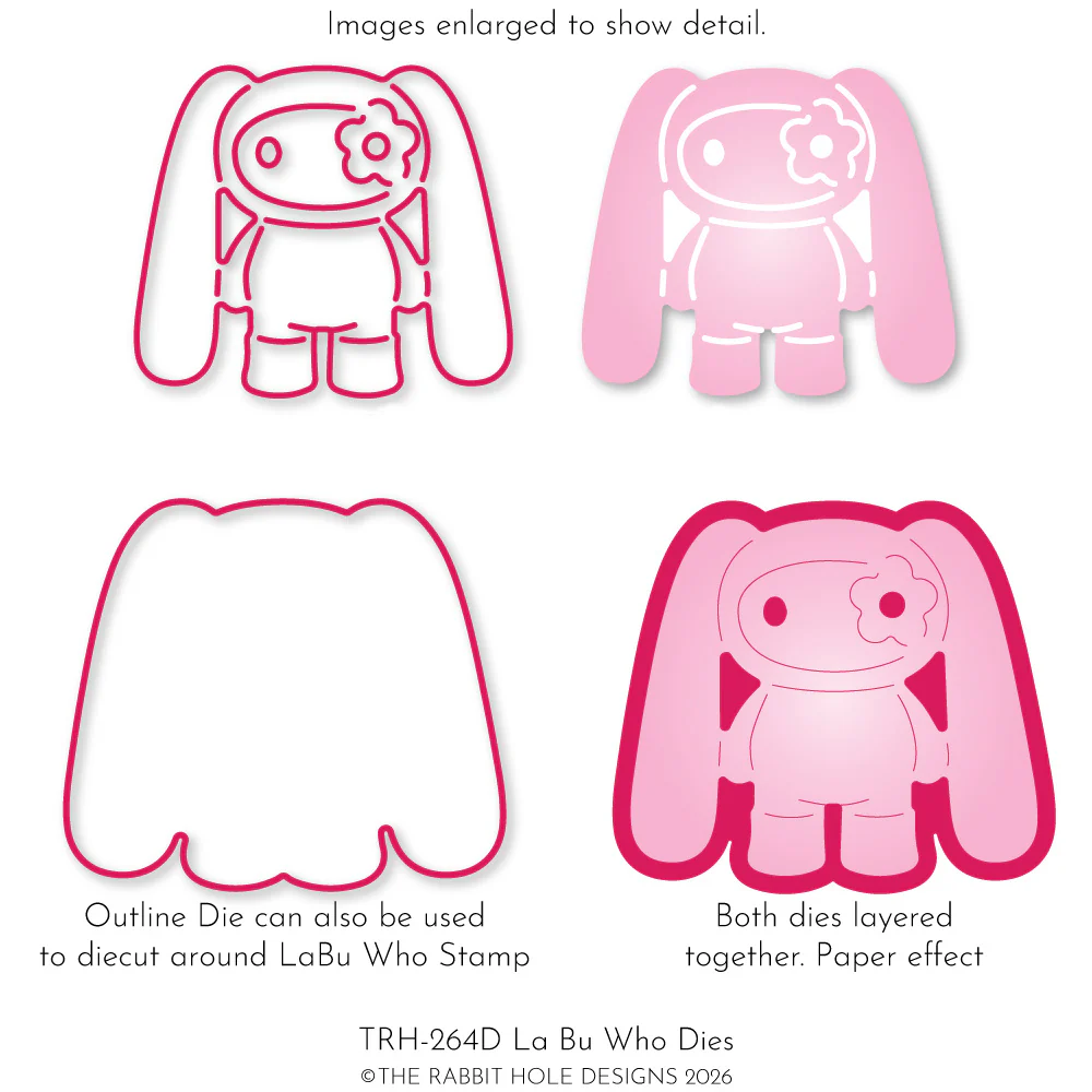 La Bu Who Outline Die & Confetti Cut