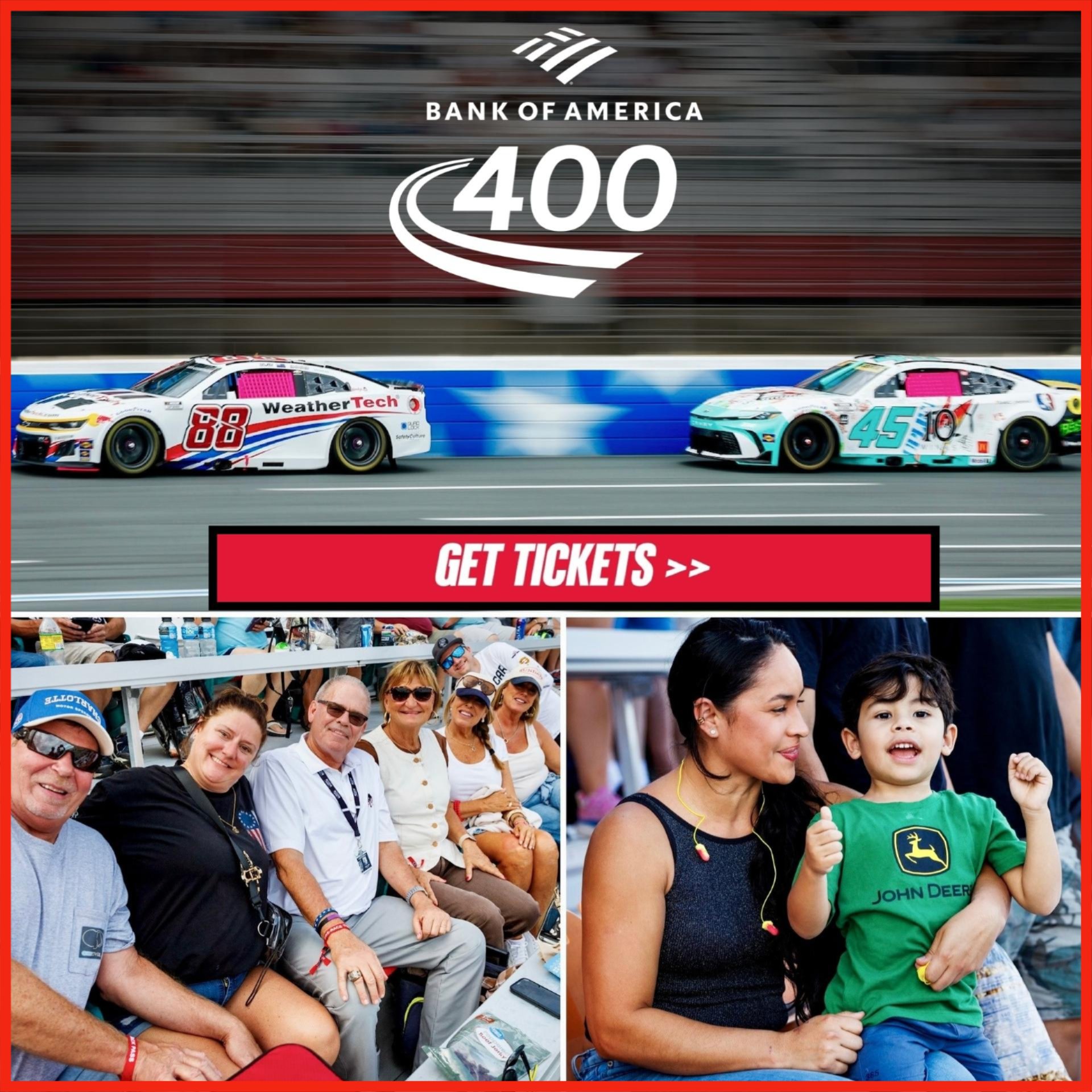 Bank of America 400 Tickets, Oct. 11