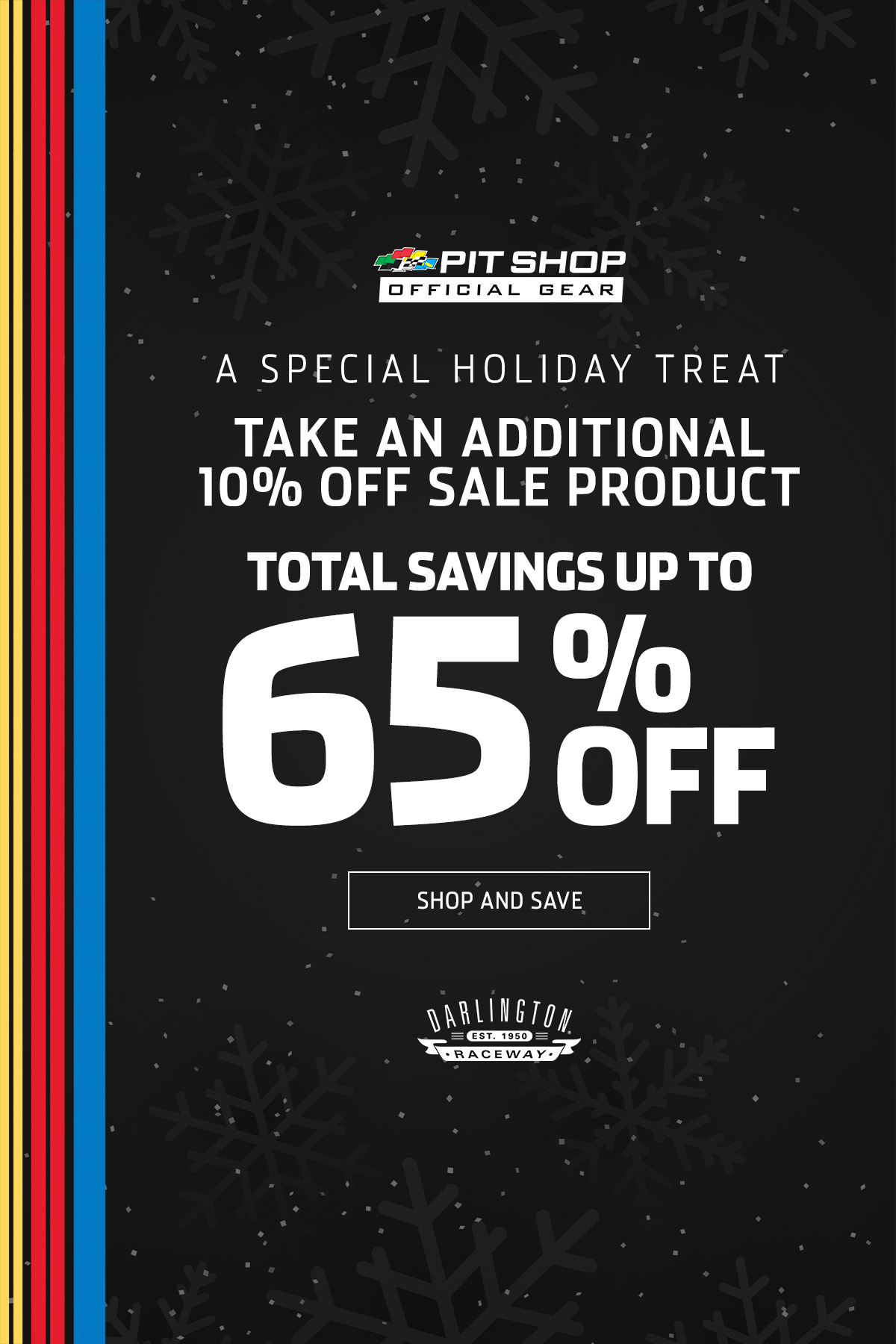 A special holiday treat | Take an additional 10% off sale product | Total savings up to 65% off