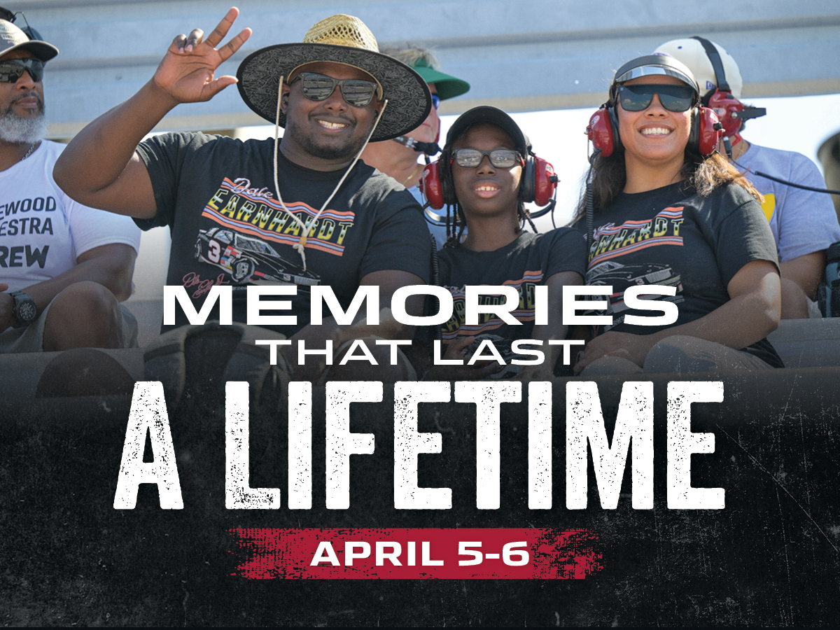 Memories That Last A Lifetime | April 5-6 Join us for the Official Throwback Weekend of NASCAR this spring!