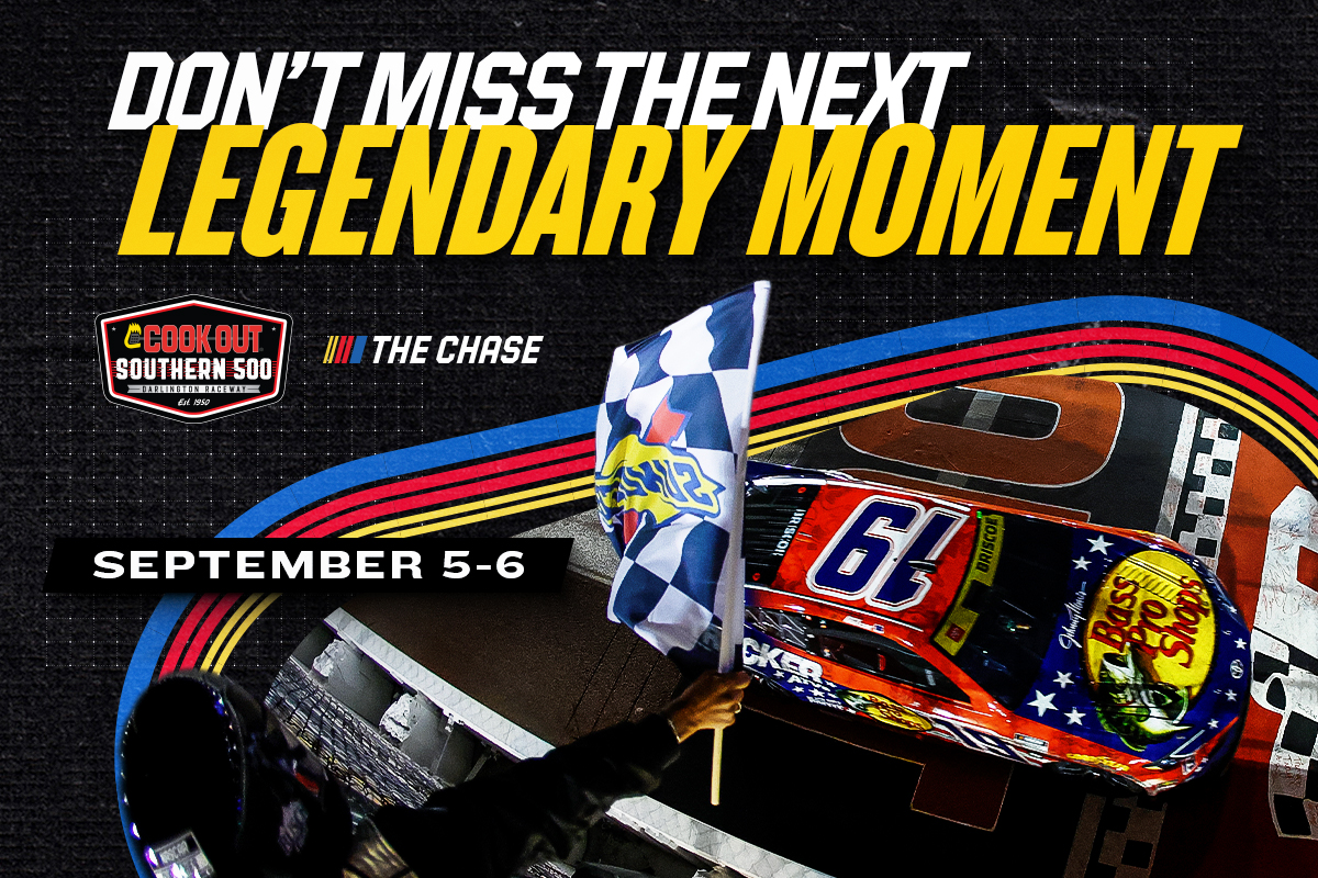 Don't Miss the next legendary moment | Cook Out Southern 500 | The Chase | September 5-6