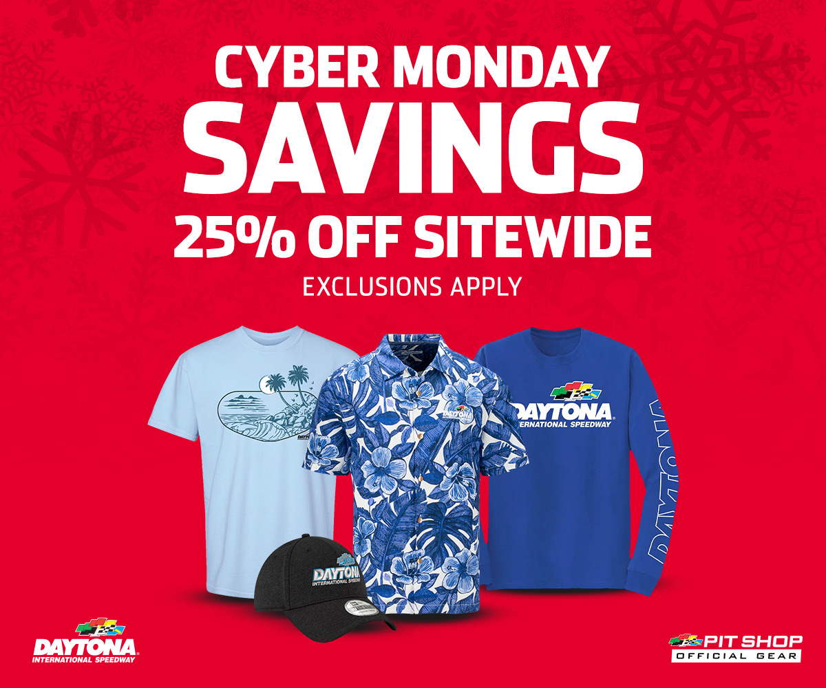 PIT SHOP OFFICIAL GEAR | DIS MONDAY SAVINGS |  25% OFF SITEWIDE - EXCLUSIONS APPLY | Click to shop now.