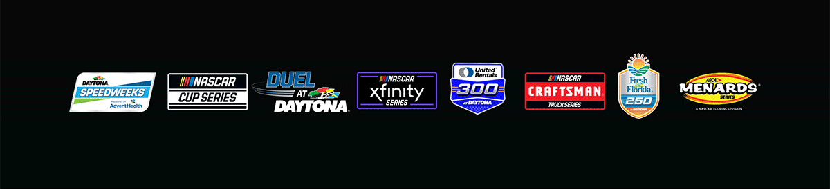 Daytona International Speedway Speedweeks Race and Partner Logos
