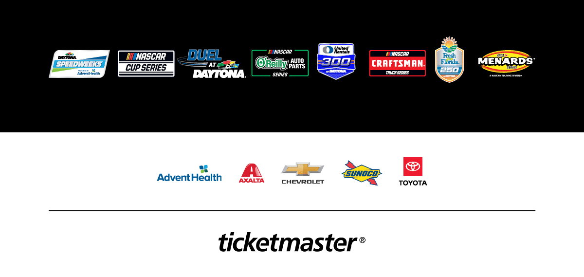 Daytona International Speedway Speedweeks Race & Partner Logos