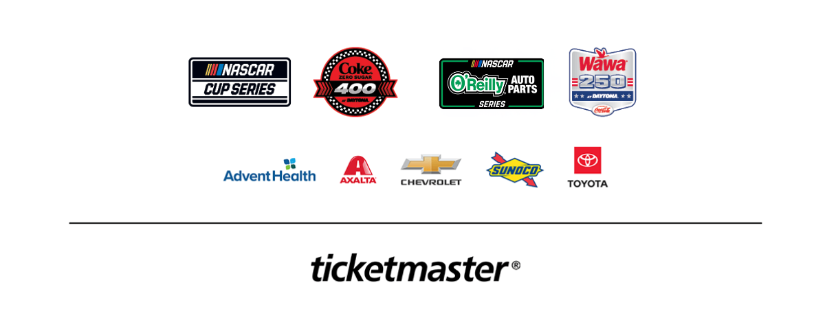Daytona International Speedway Summer Race & Partner Logos