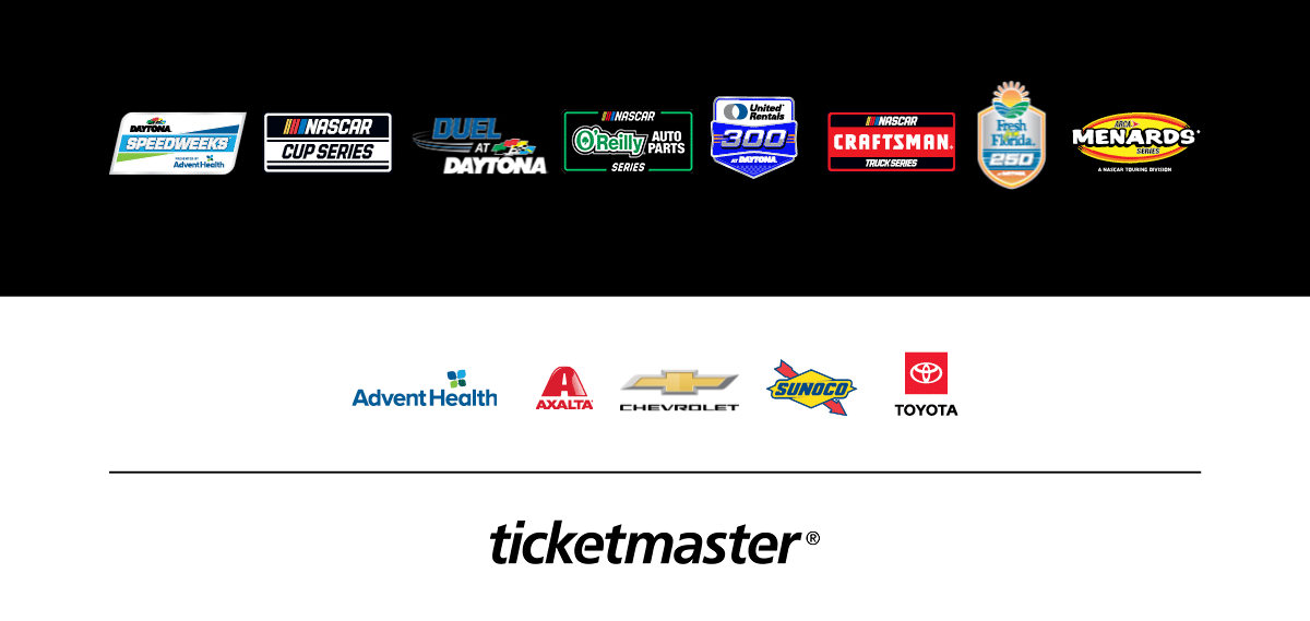Daytona International Speedway Speedweeks Race & Partner Logos