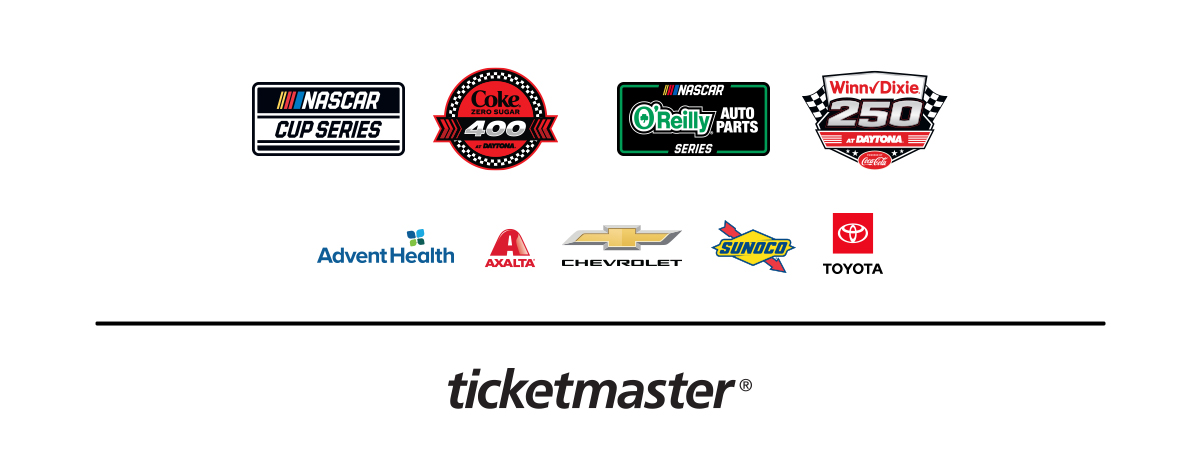 Daytona International Speedway Summer Race & Partner Logos