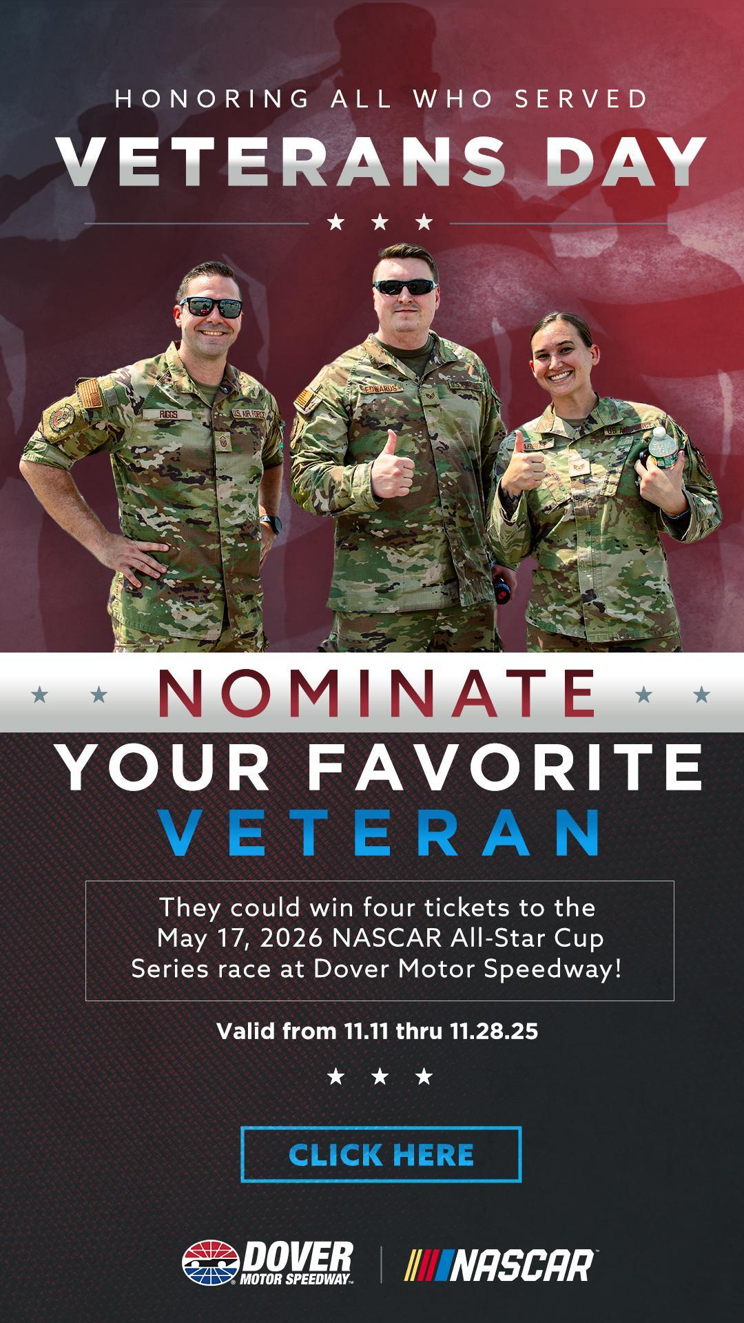 Nominate Your Favorite Veteran