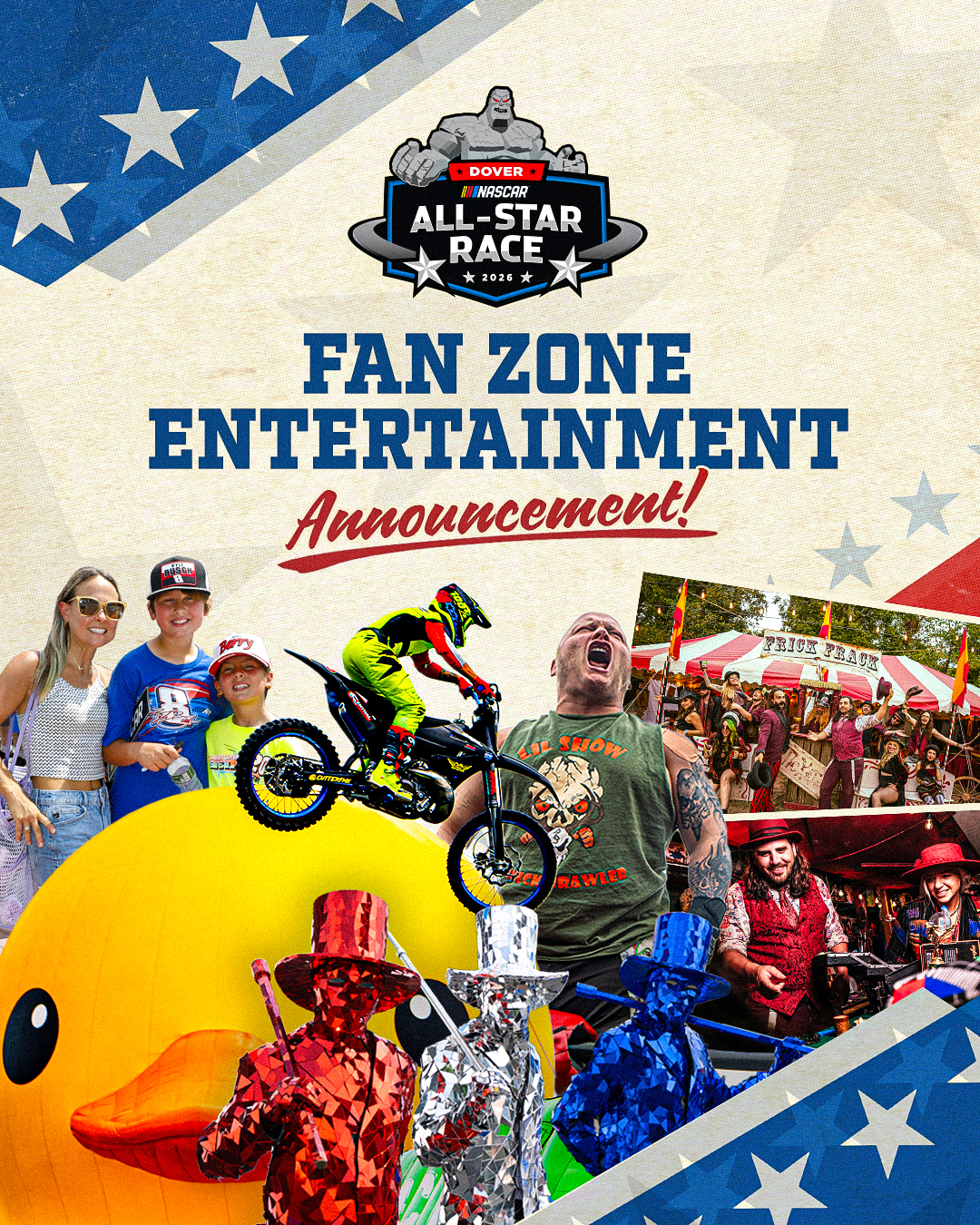 New Fan Zone Entertainment Announced for All-Star Race Weekend