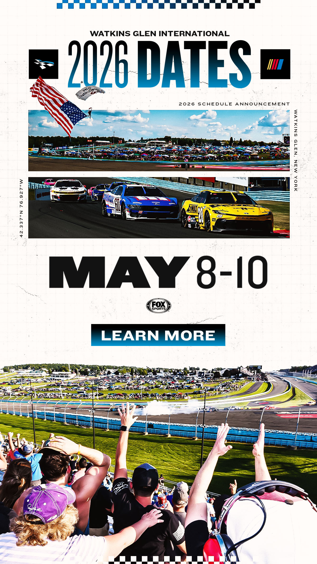 Watkins Glen International 2026 Dates | May 8-10 | Click to Learn More