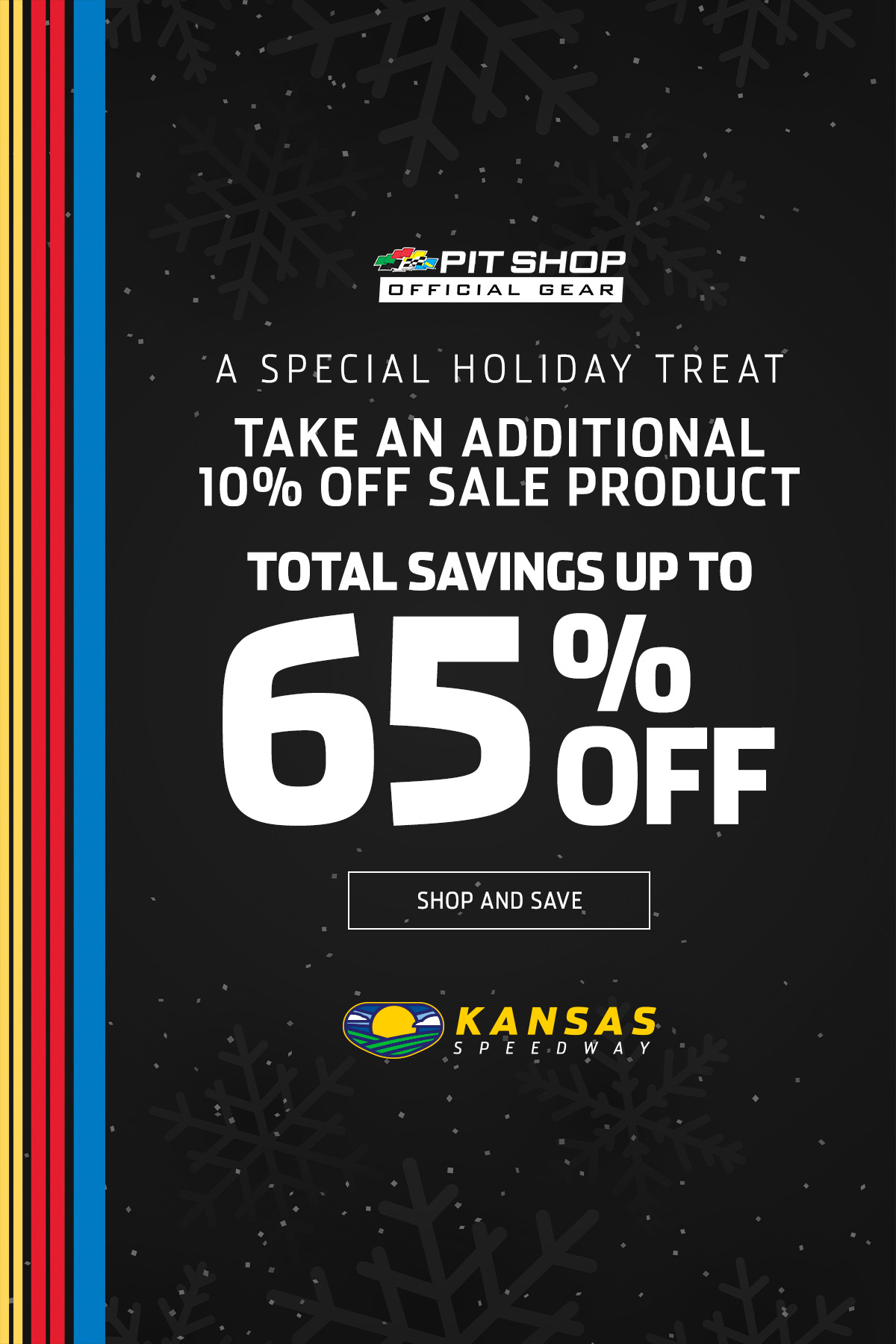 A special holiday treat | Take an additional 10% off sale product | Total savings up to 65% off