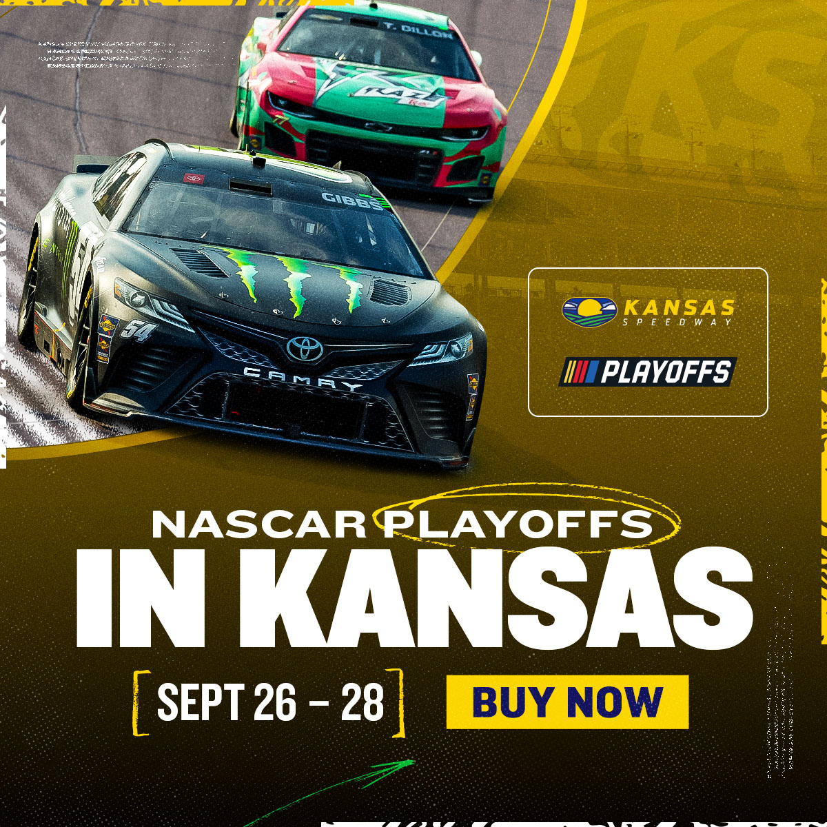 NASCAR Cup Series Playoffs | Kansas Speedway | Sept 26 - 28