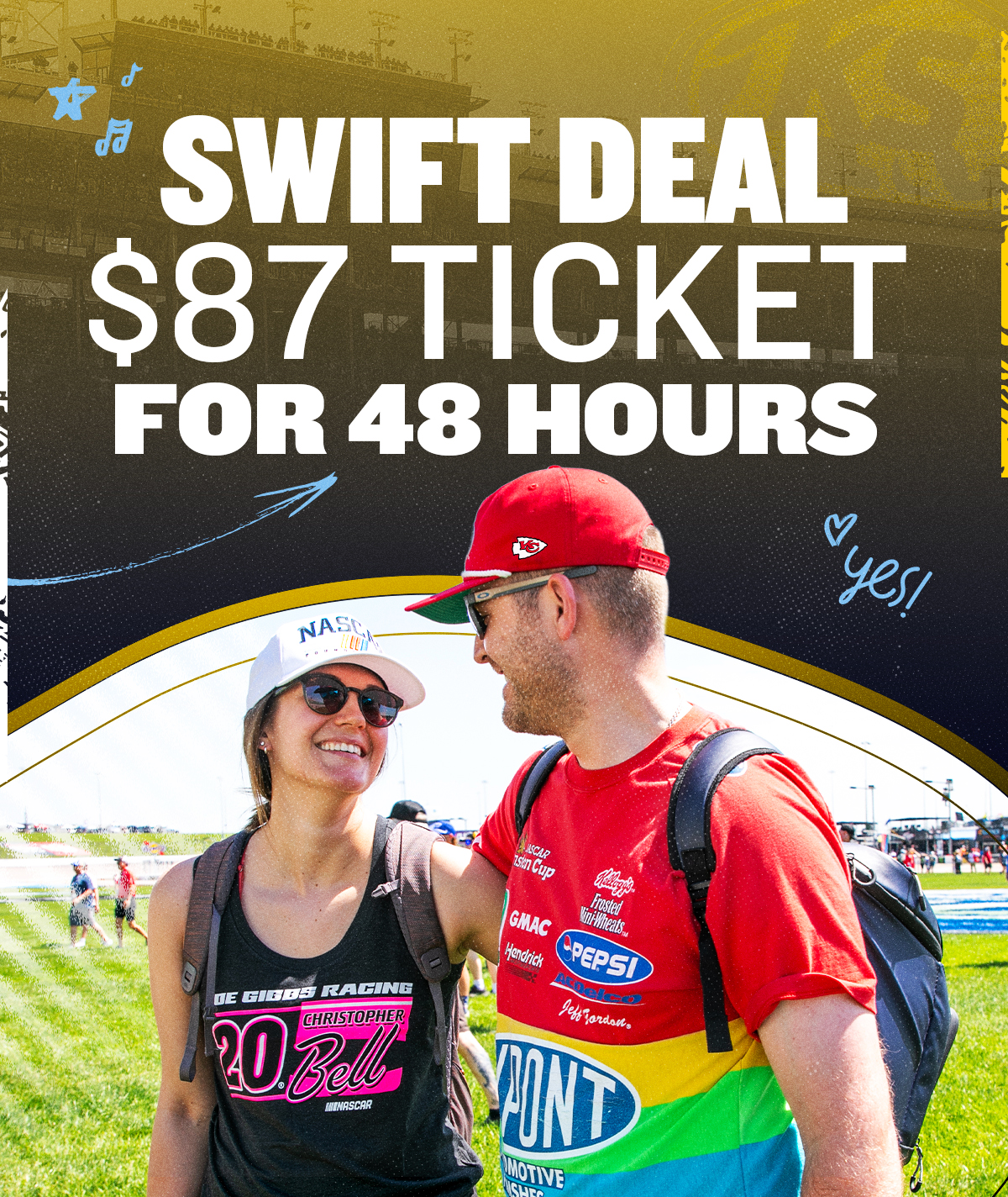 SWIFT DEAL: $87 Ticket for 48 Hours