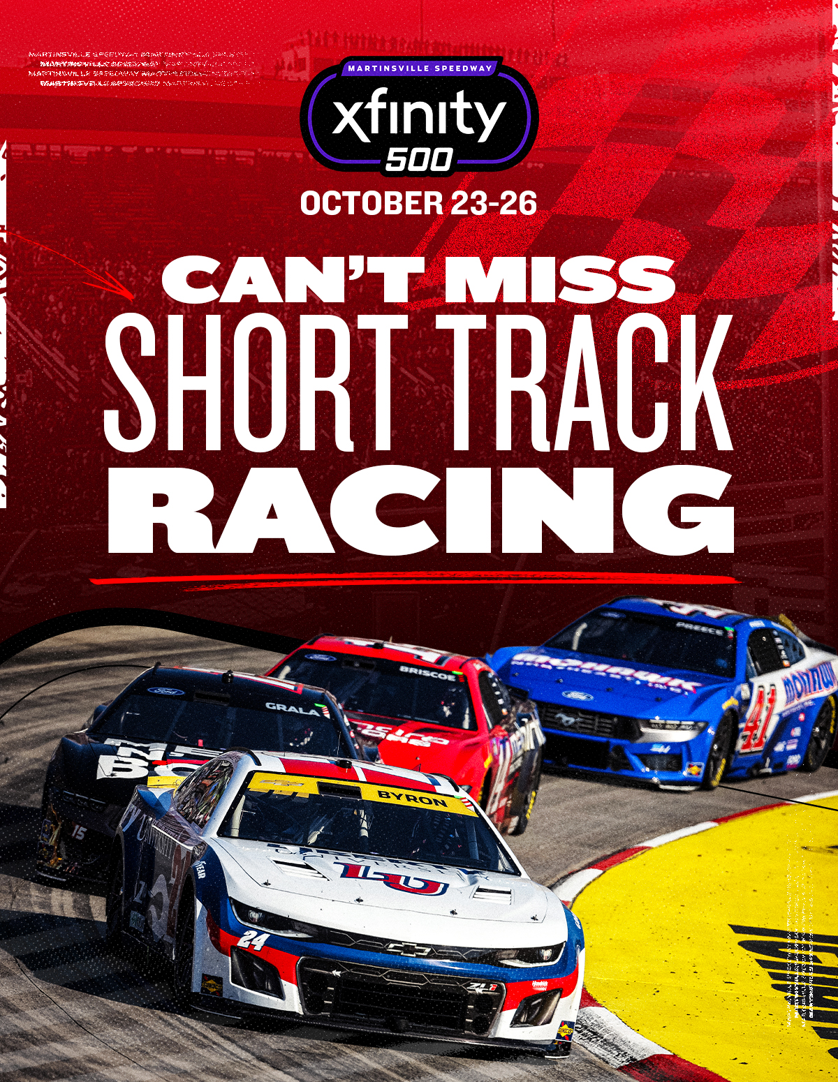 Xfinity 500 at Martinsville Speedway | October 23-26 | Can't Miss Short Track Racing