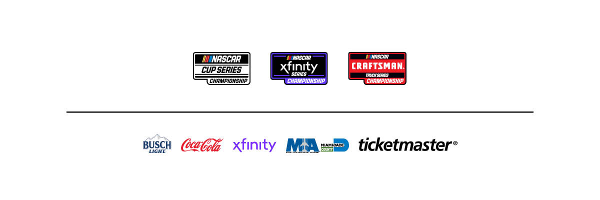 Homestead-Miami Speedway Race and Partner Logos