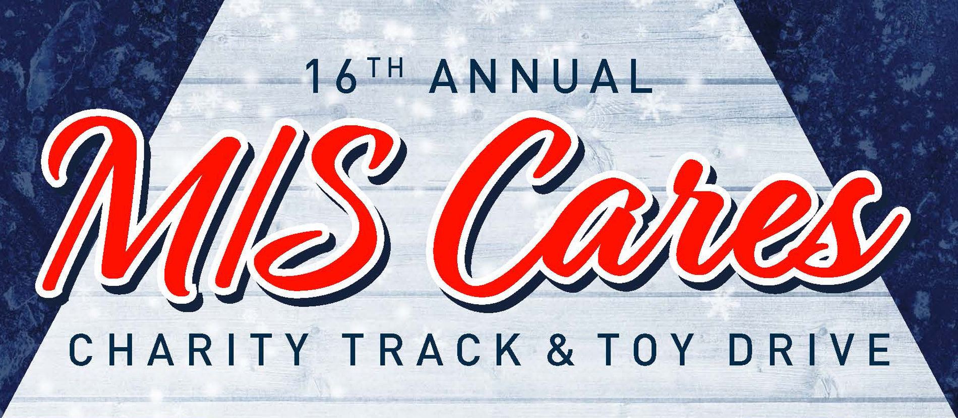 Unfortunately, due to weather conditions on the track, we are unable to drive on the track Saturday, December 7 for the Track and Toy Drive.    Michigan International Speedway will still be open from 9 AM - 12 PM on Saturday, December 7 to collect non-perishable food items and toys. All donations from the event will support local charitable foundations including the Brooklyn Food Pantry, St. Mary's of Good Counsel Parish Food Pantry, Jackson County Toys for Tots, and Lenawee County Toys for Tots.