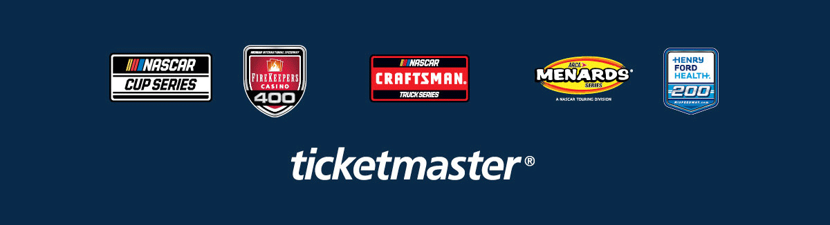 MIS Camping | NASCAR Weekend and TicketMaster logos