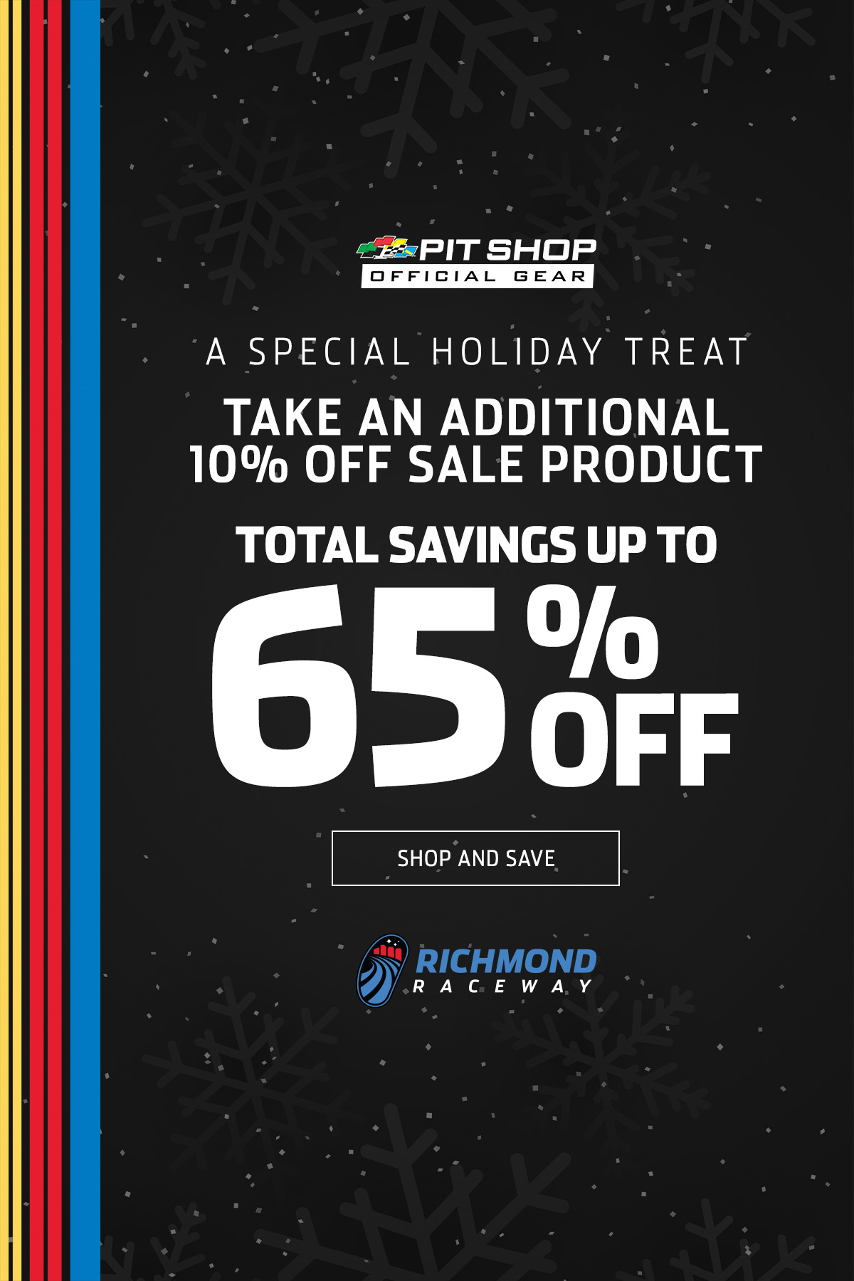 A special holiday treat | Take an additional 10% off sale product | Total savings up to 65% off