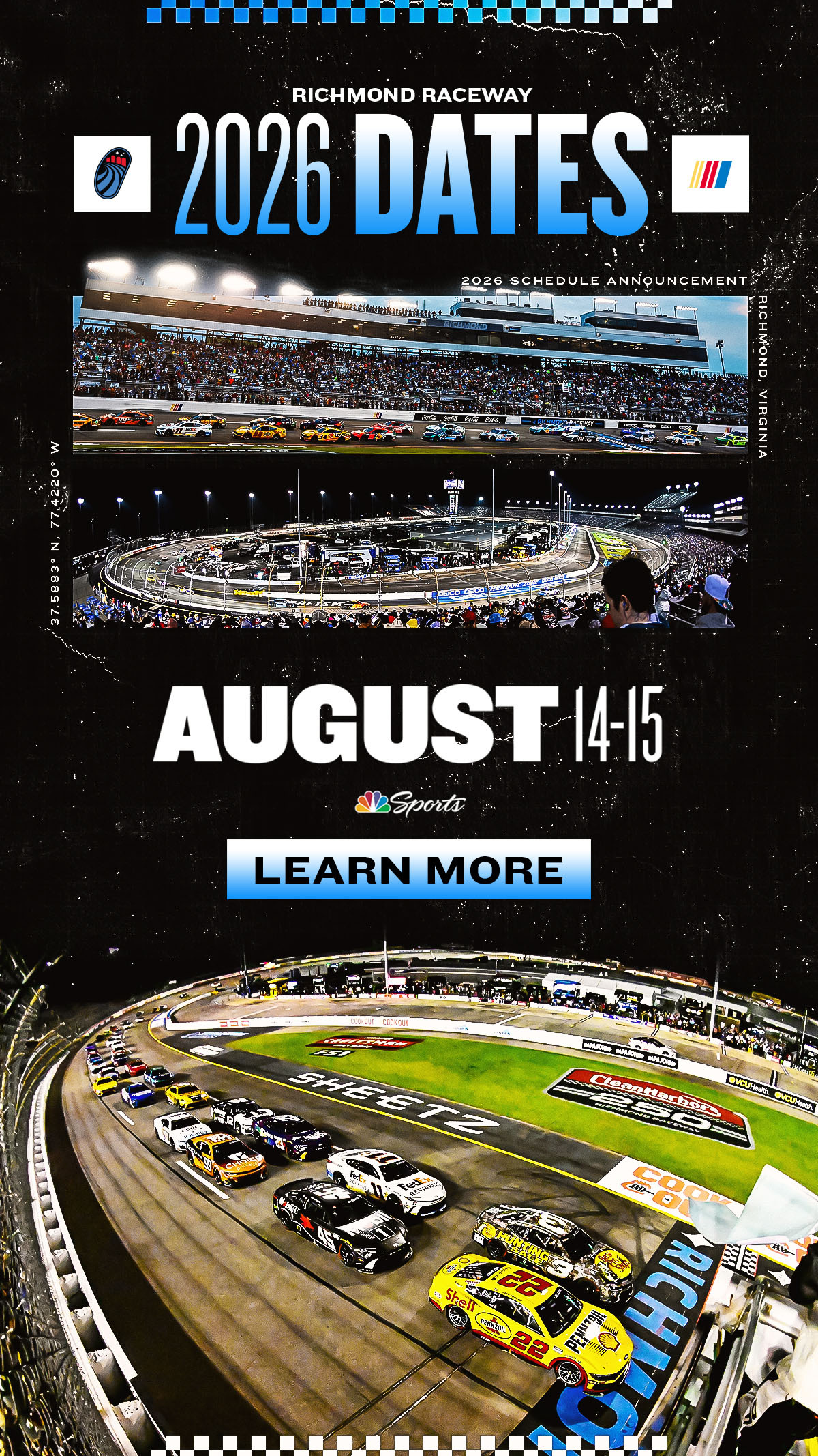 Richmond Raceway 2026 Dates | August 14-15 | Click to Learn More