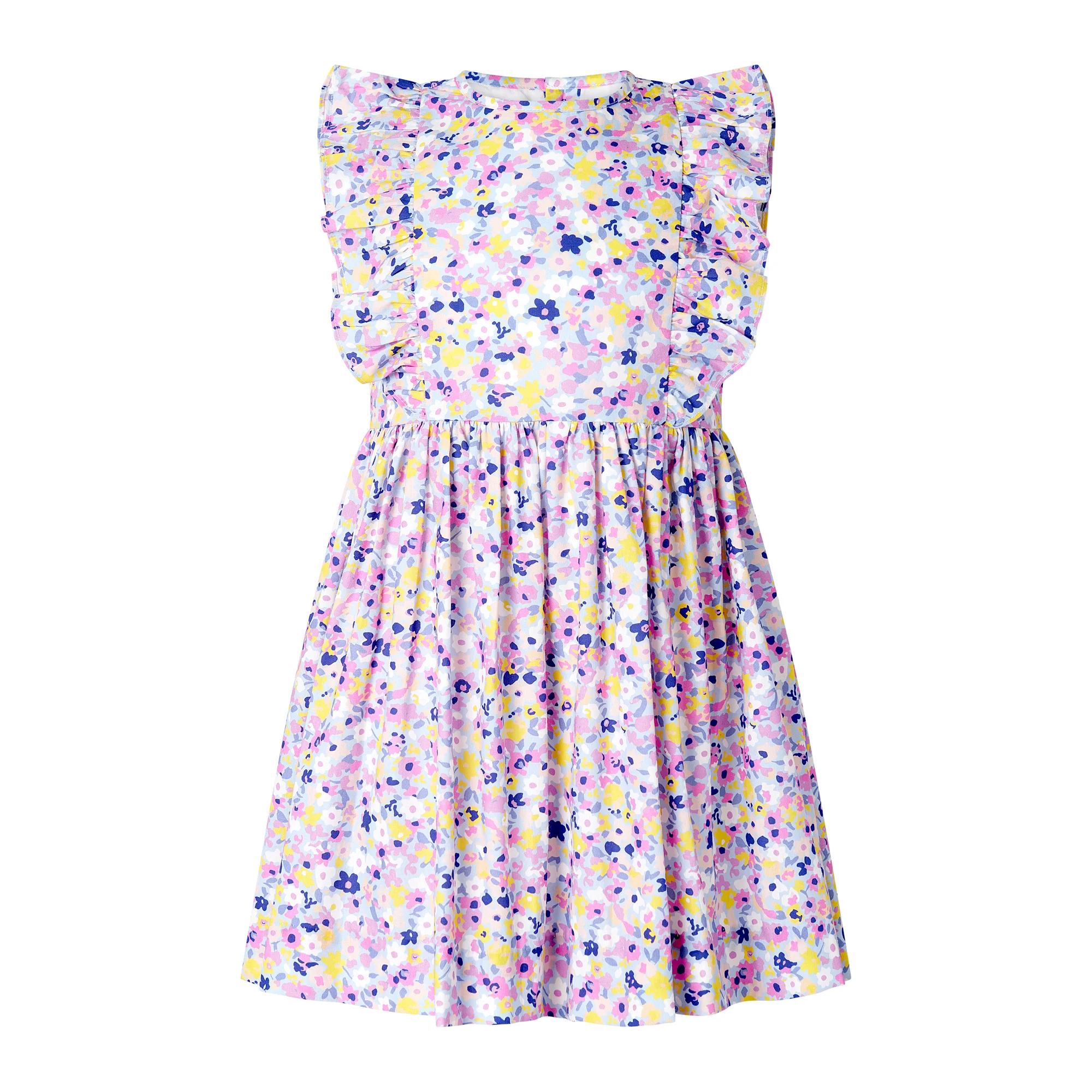 Mini Pastel Floral Frill Dress