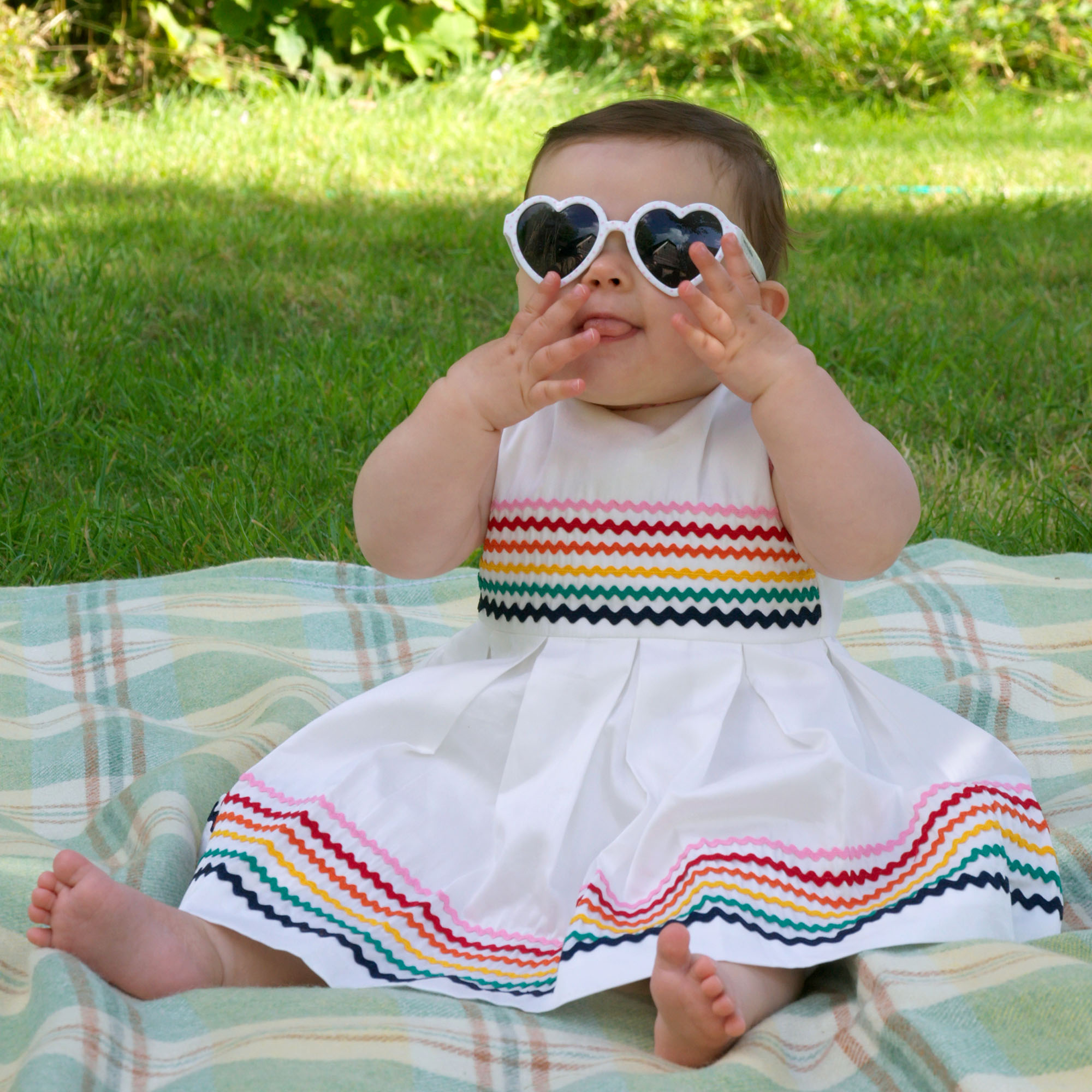 Ricrac Applique Dress