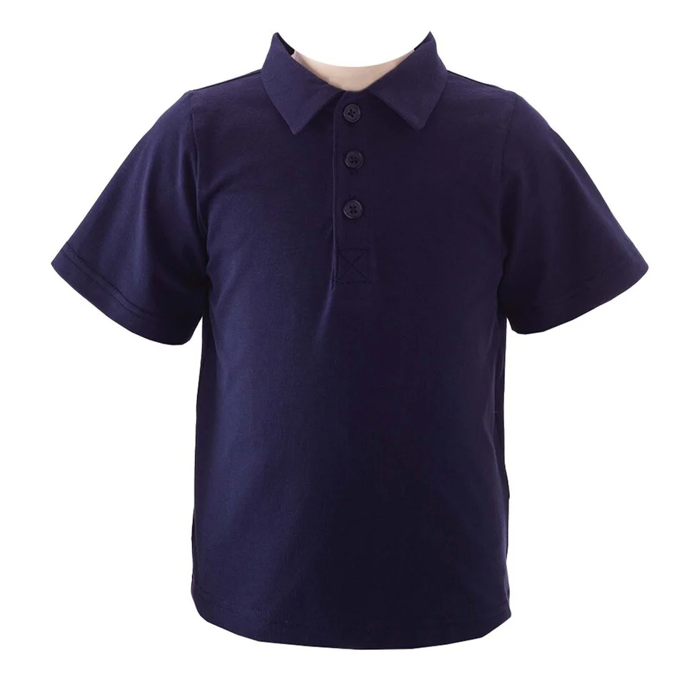 Navy Pique Polo Shirt