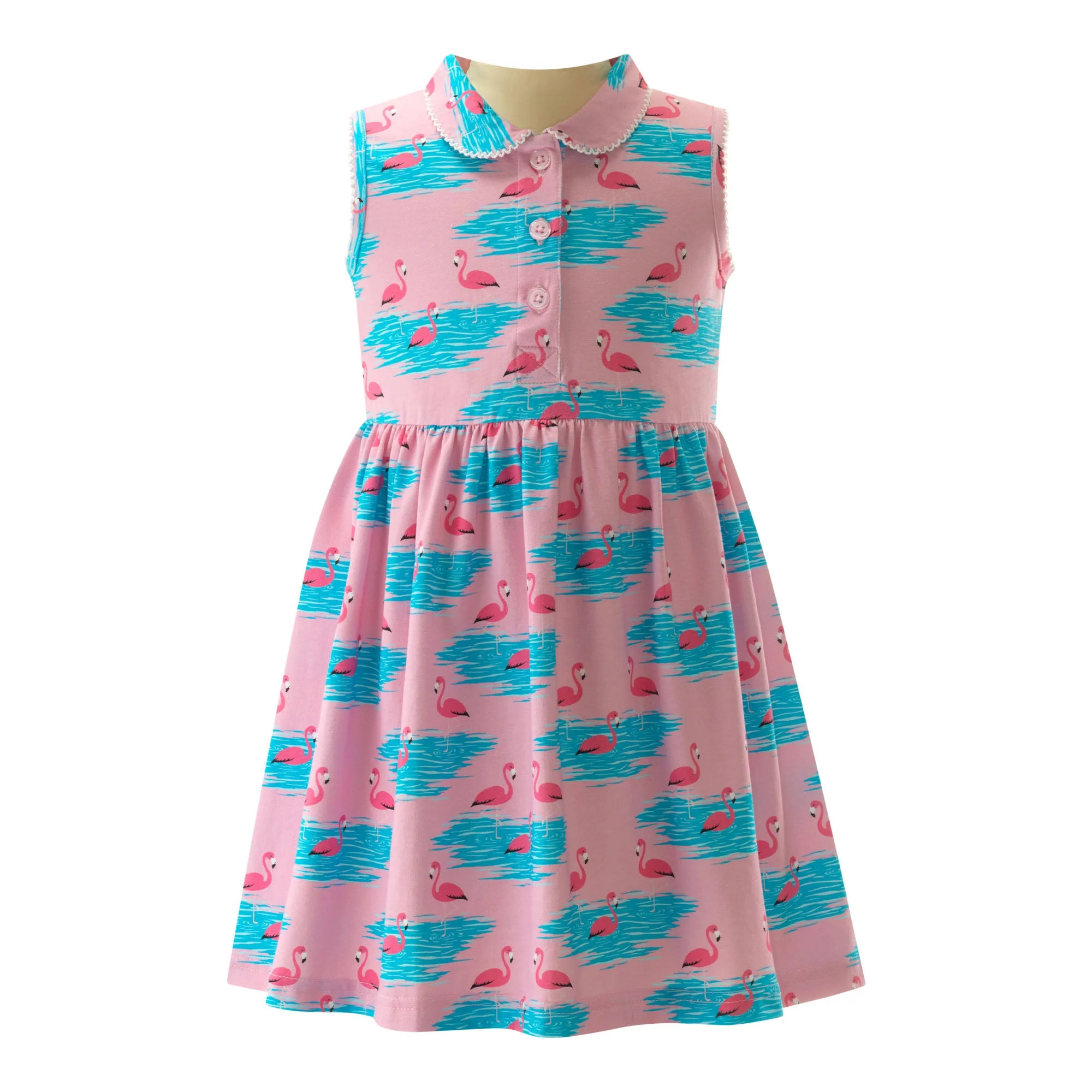 Flamingo Jersey Dress