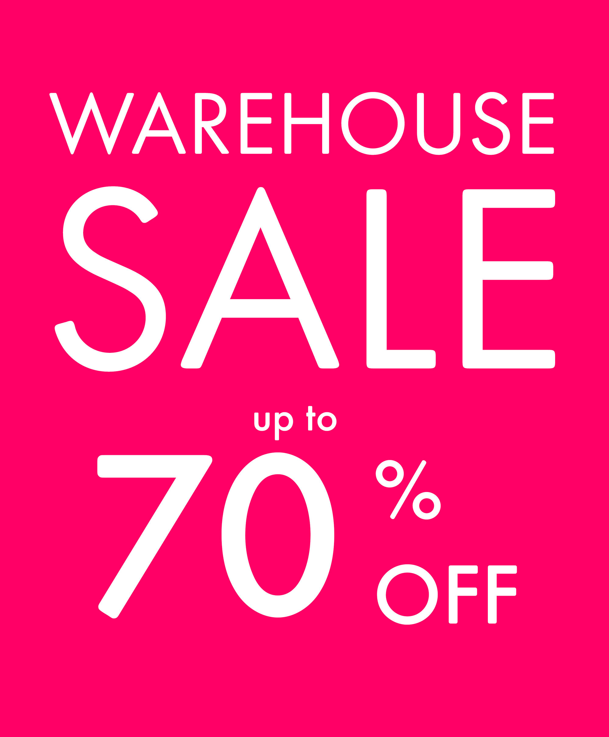 Warehouse Sale