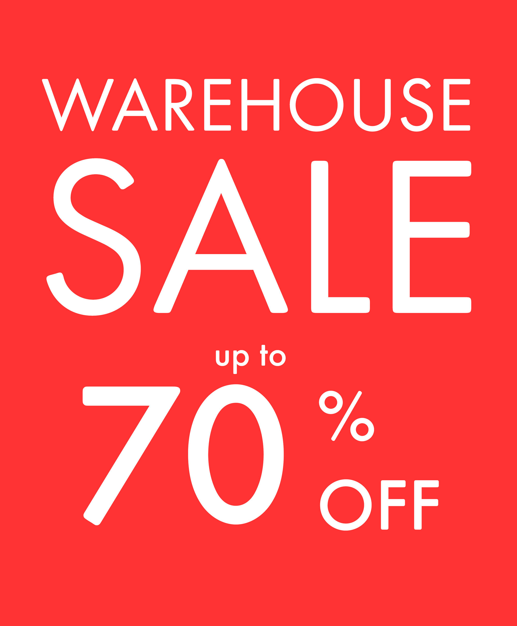 Warehouse Sale