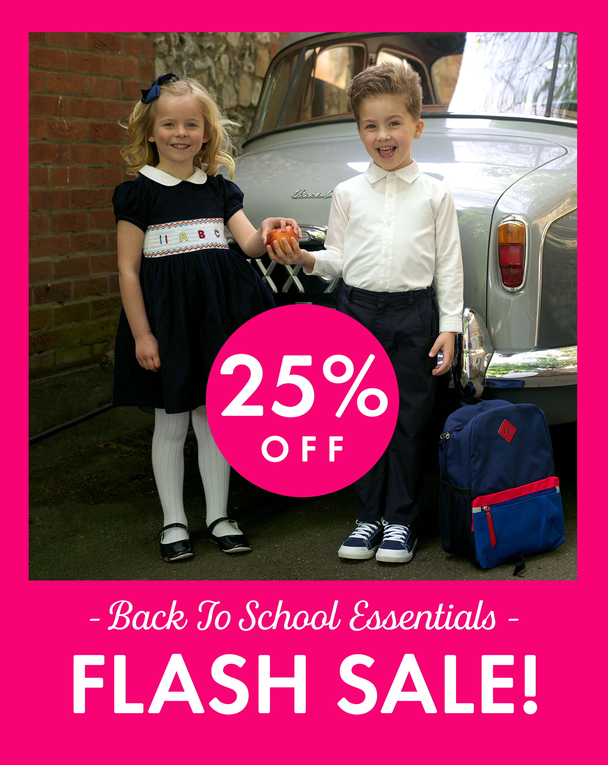 25% OFF Back to school