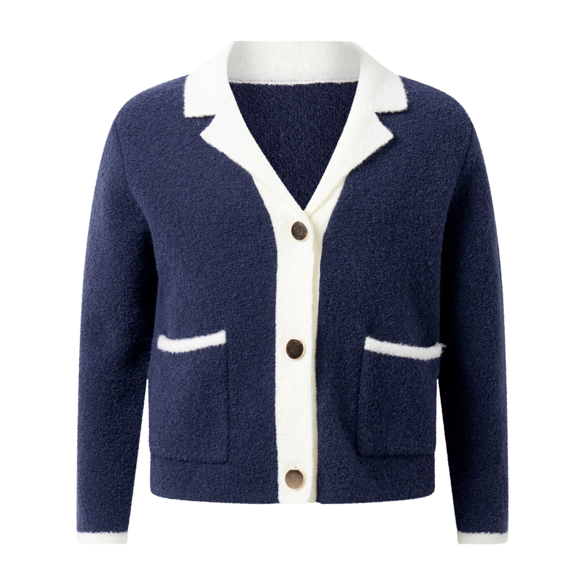 Navy Knit Blazer