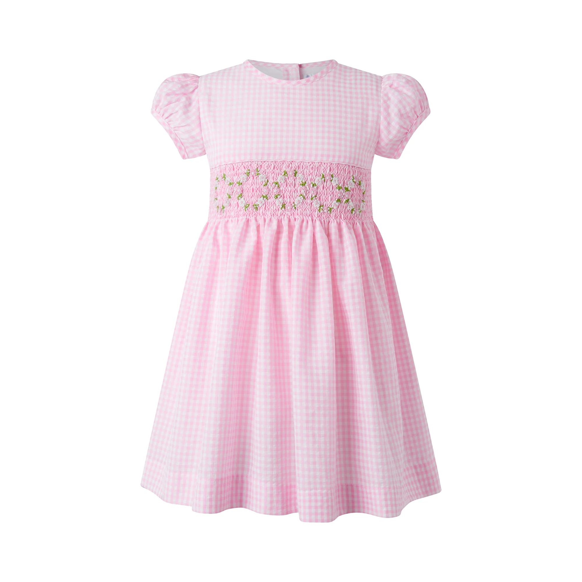 Gingham Smocked Dress