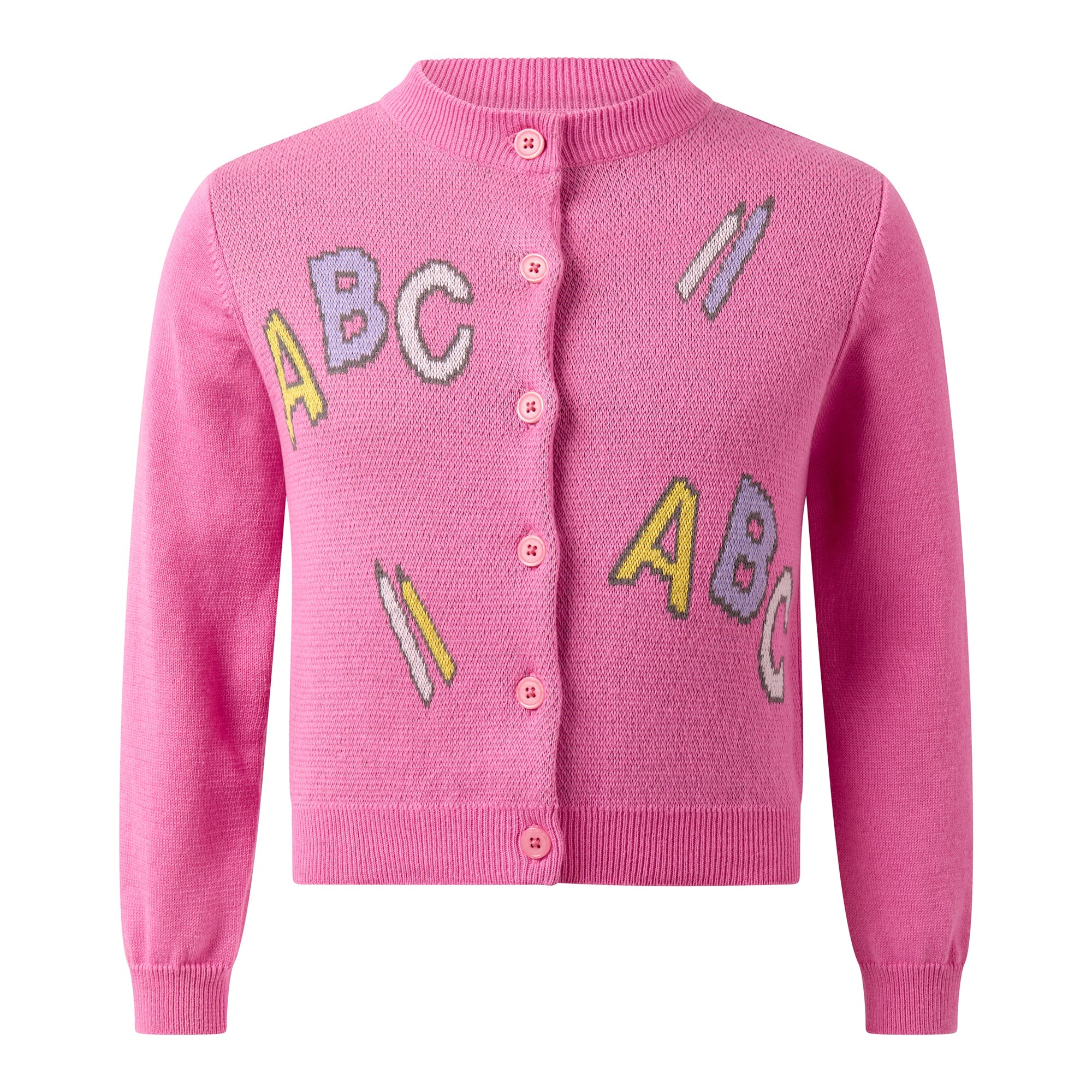 ABC Intarsia Cardigan