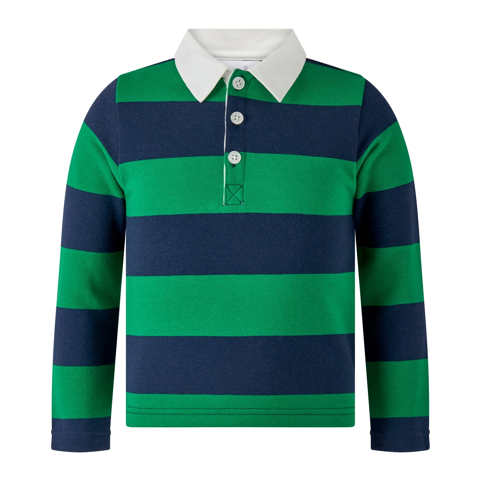 Green Striped Rugby Shirt