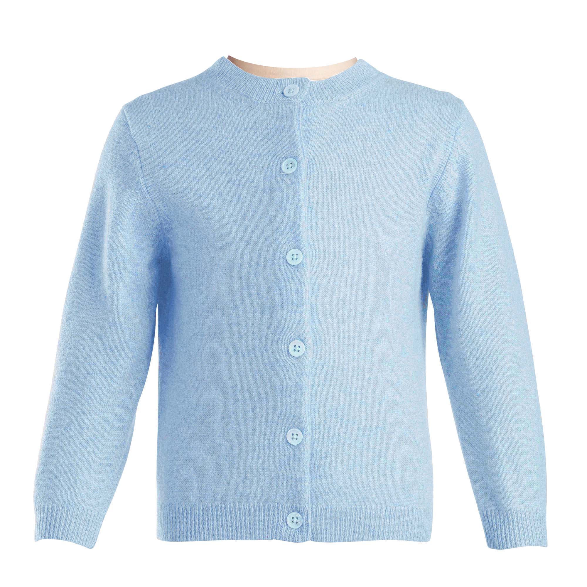 Girls Blue Cashmere Cardigan