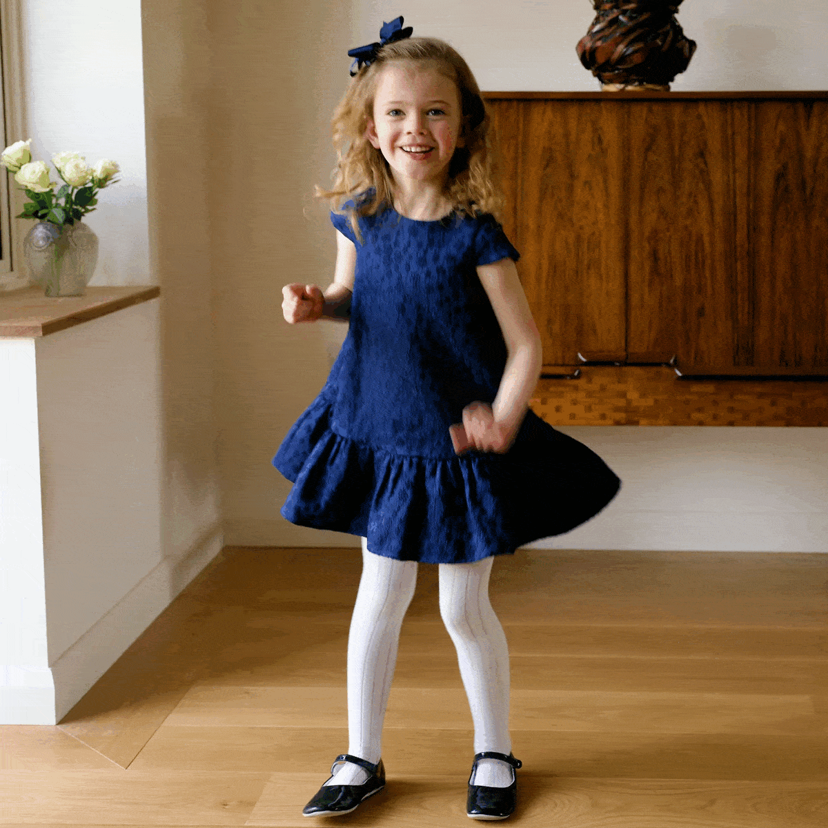 Petal Damask Dress