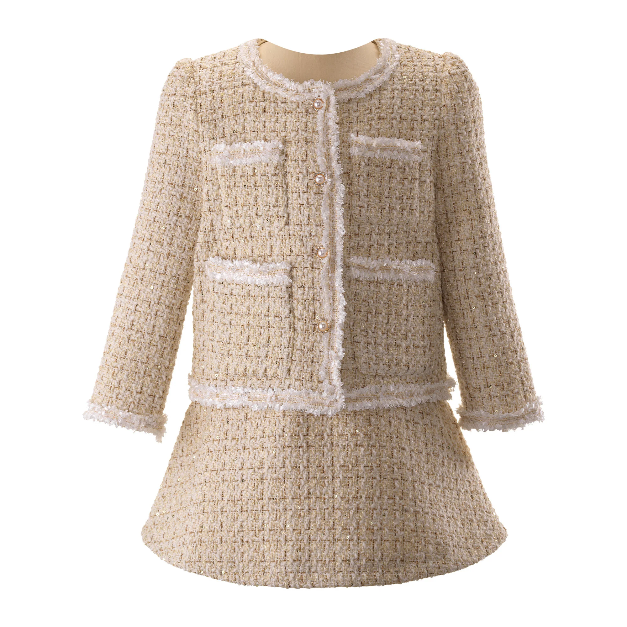 Tweed Jacket and Skirt Set