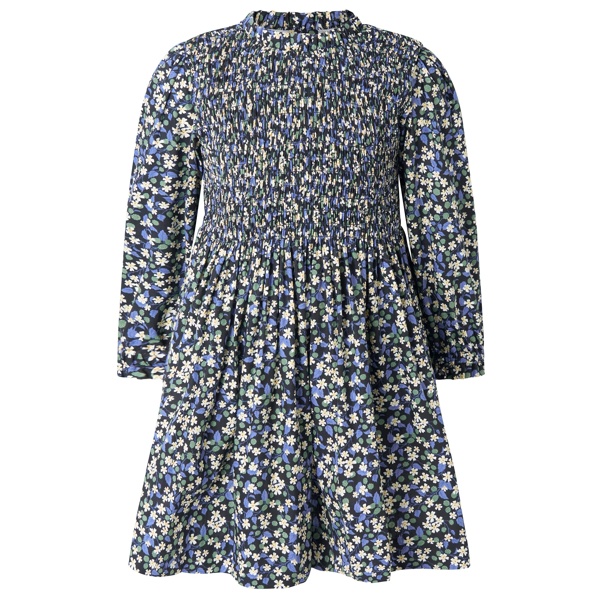 Floral Berry Ruched Dress