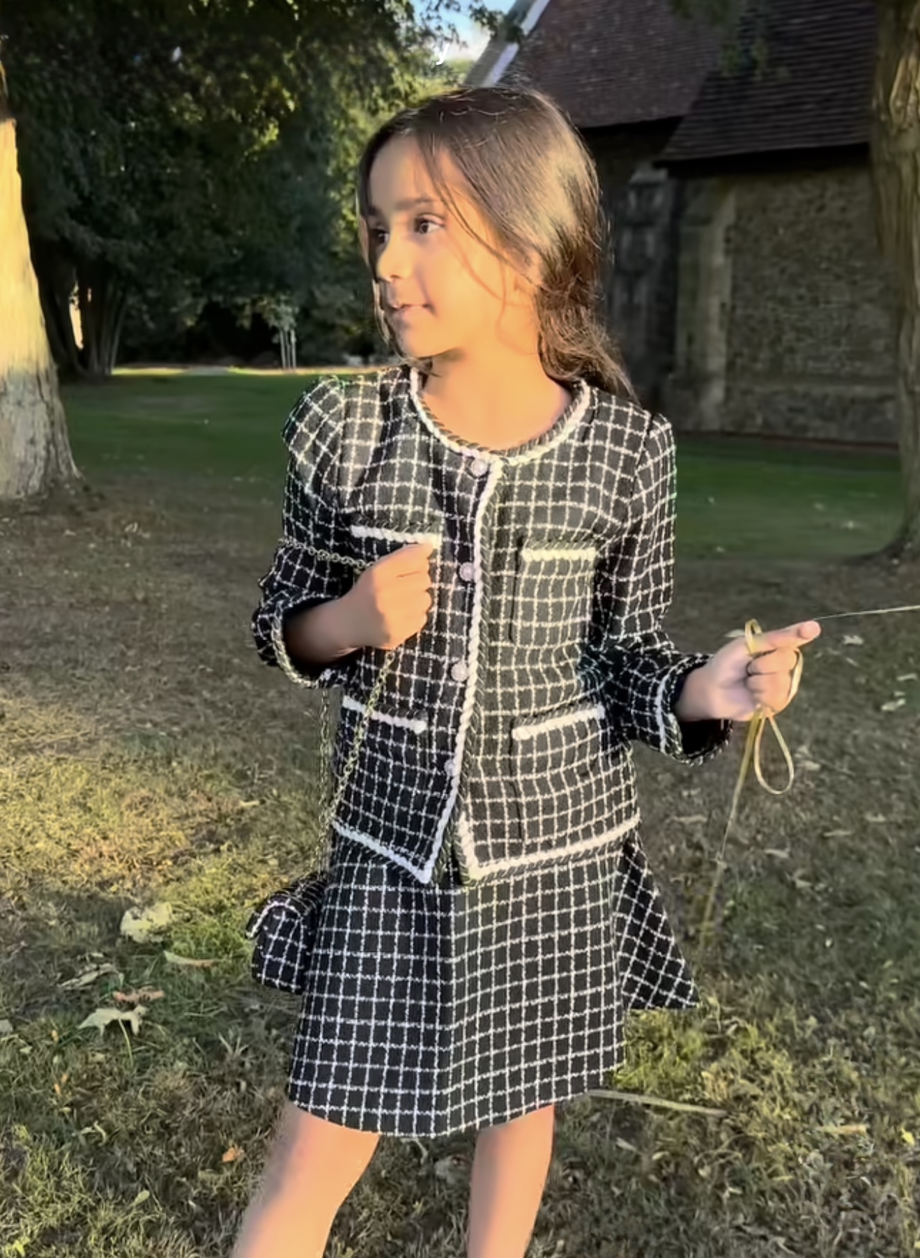 Tweed Jacket & Skirt Set