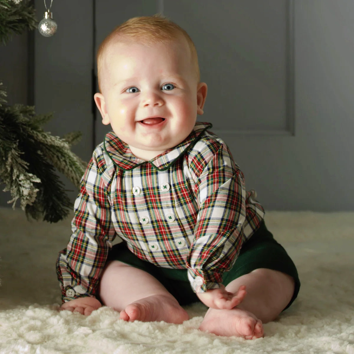 Tartan Shirt & Short Set