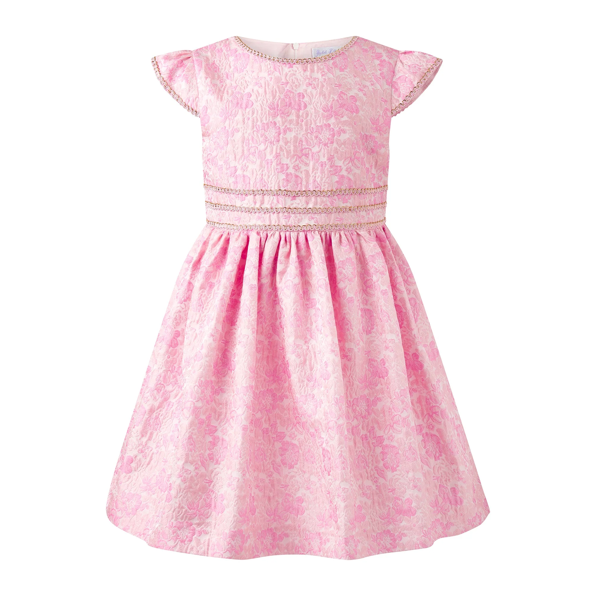 Pink Floral Damask Dress