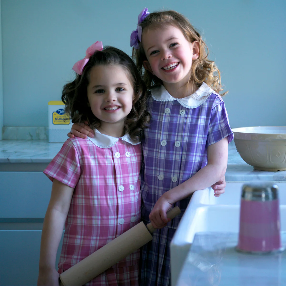 Purple Check Dress