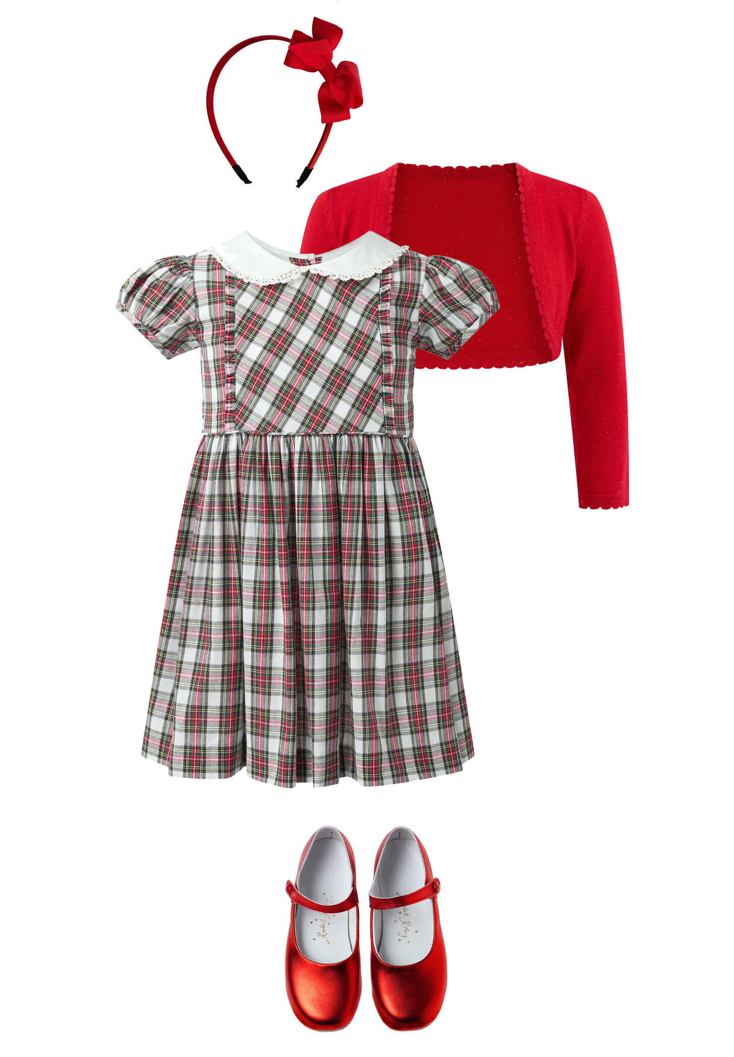 Tartan Frill Front Dress