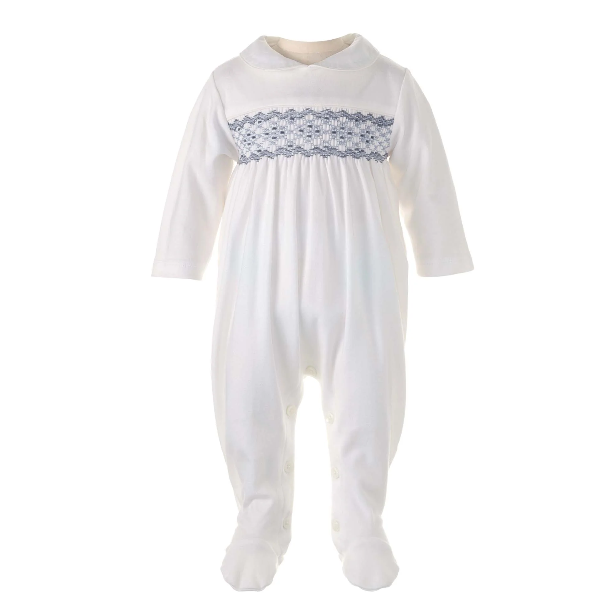Smocked One-piece Footie