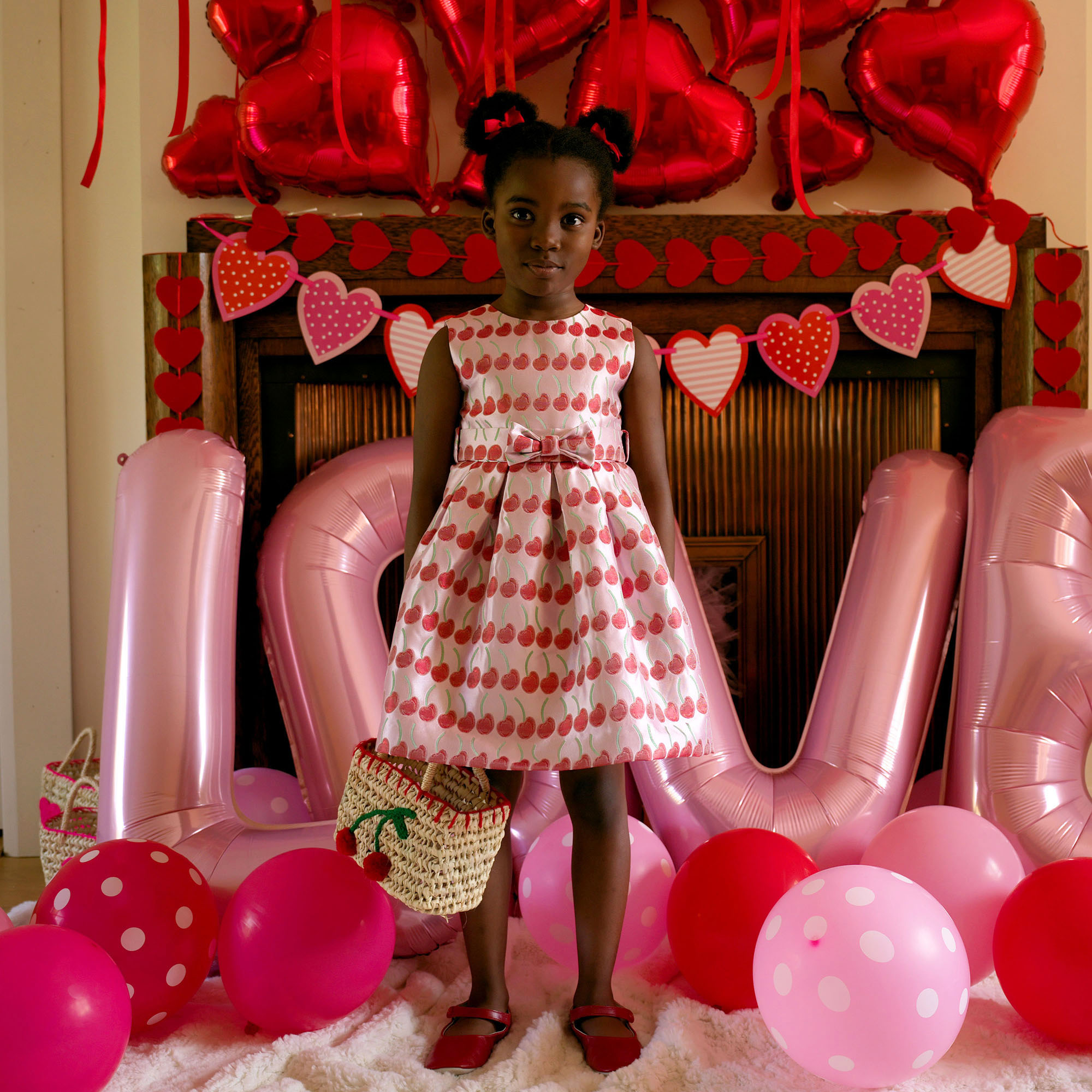 Cherry Damask Dress