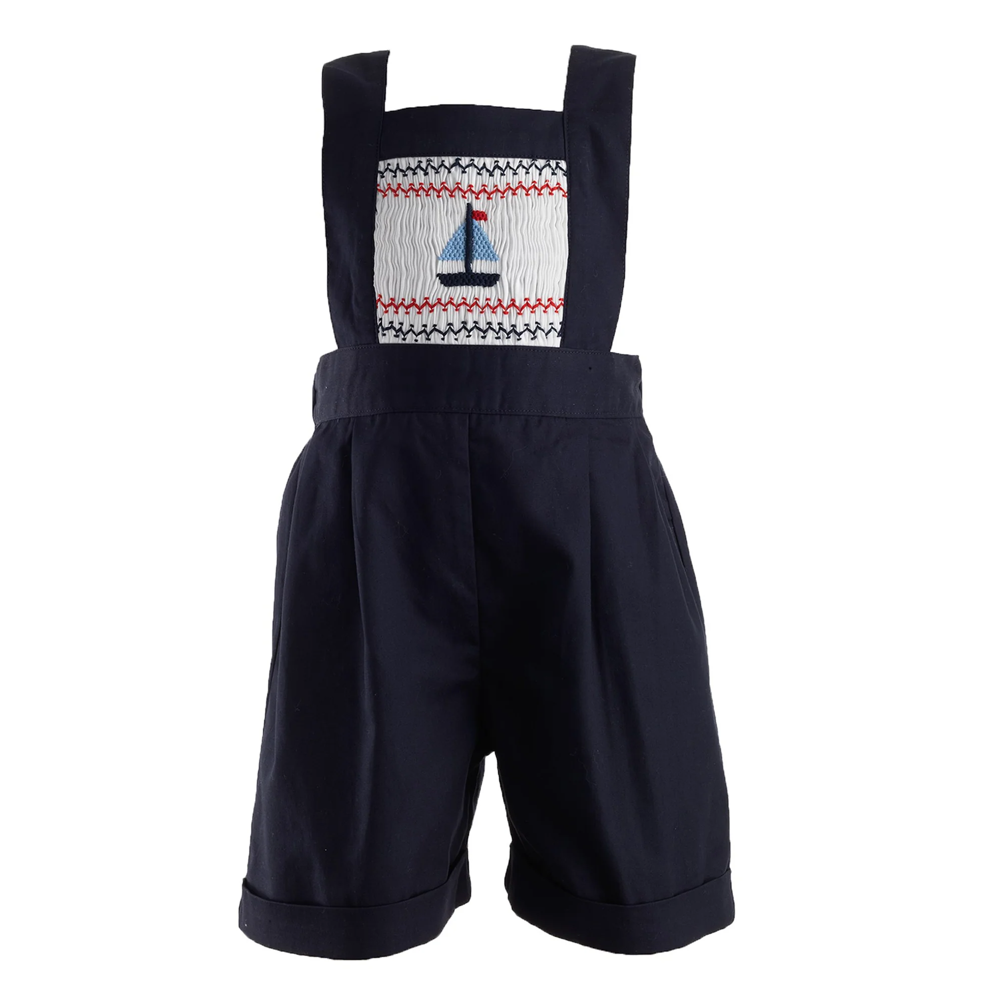 Sailboat Smocked Overalls