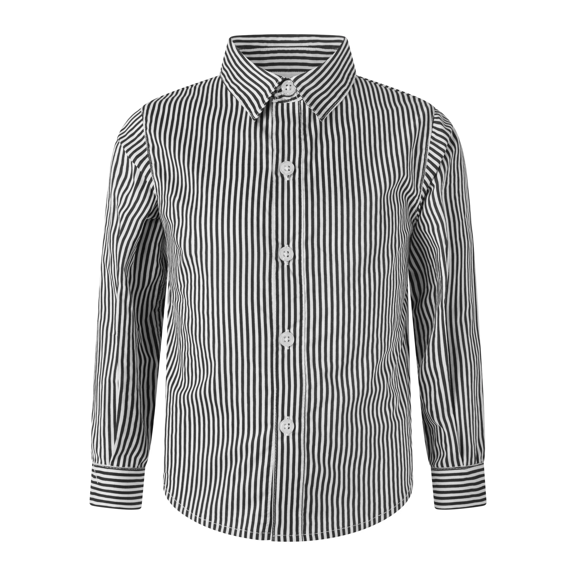 Black & White Striped  Shirt